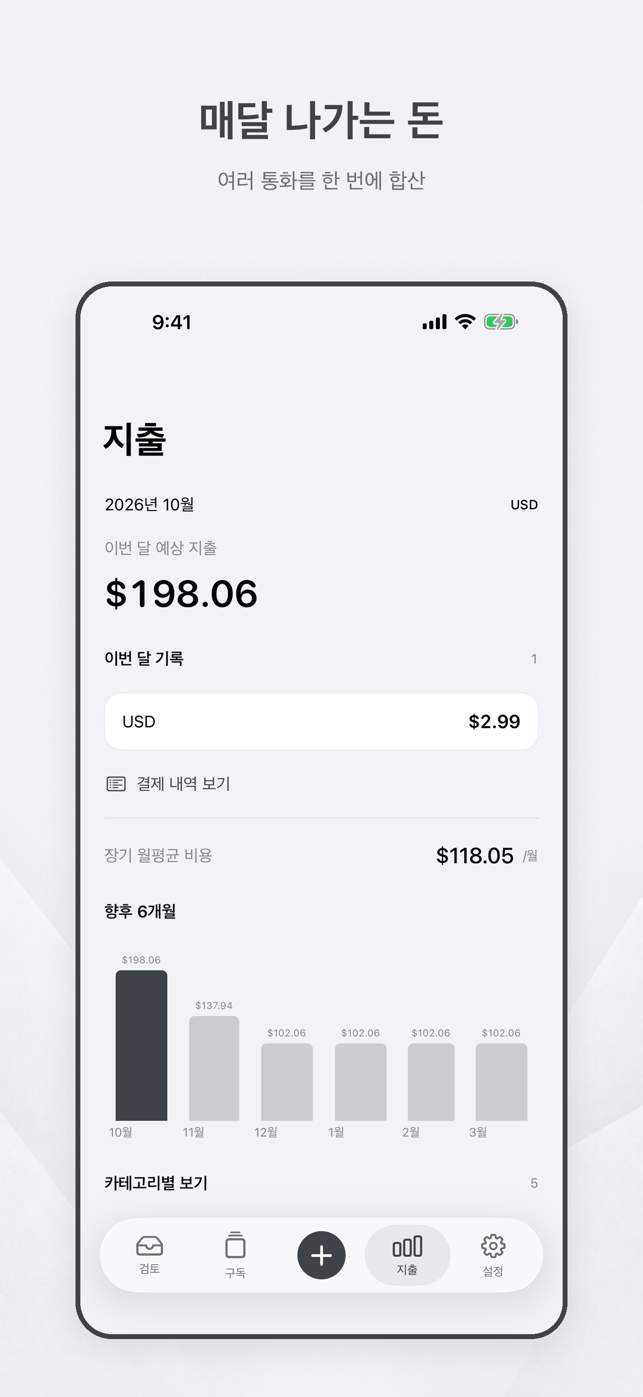 지출 개요