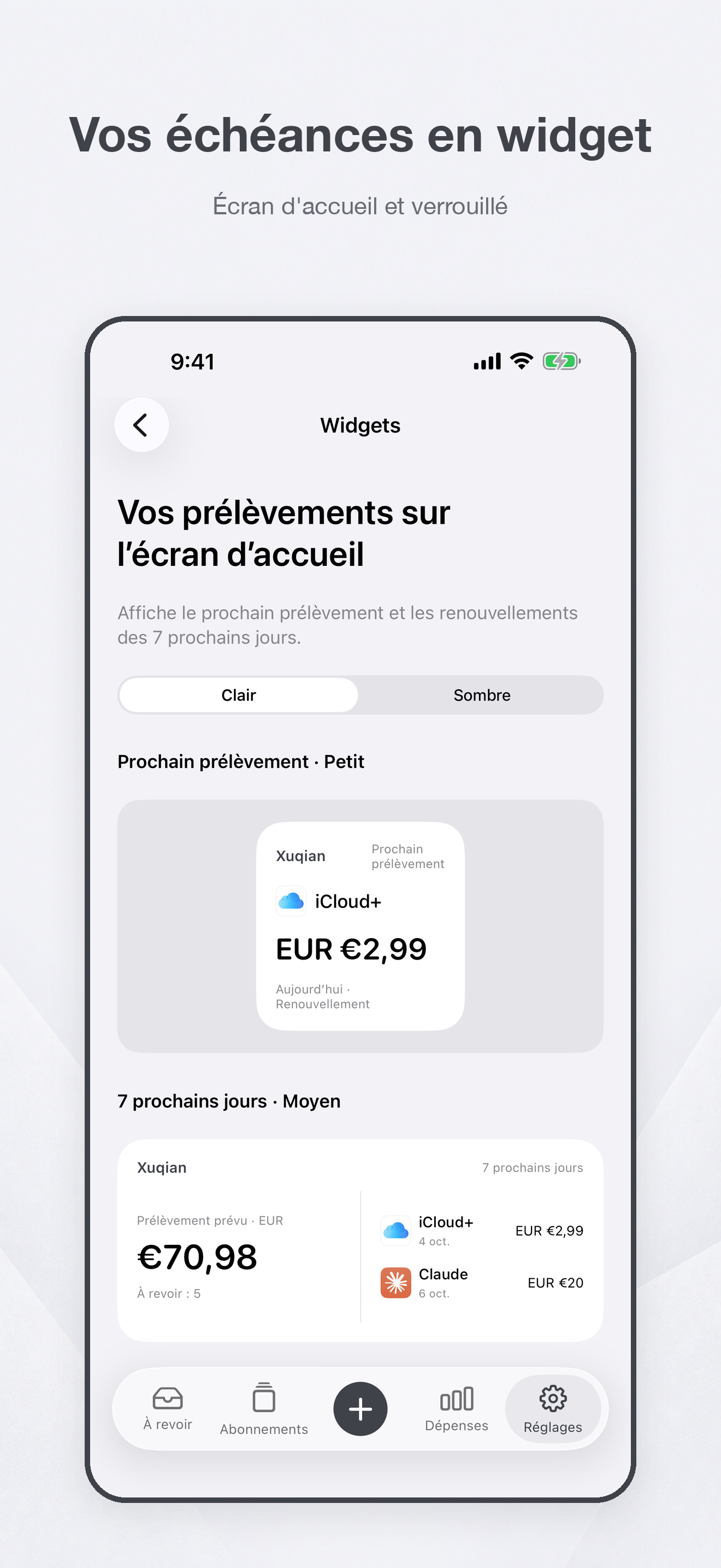 Xuqian — Gardez ce qui sert, résiliez le reste